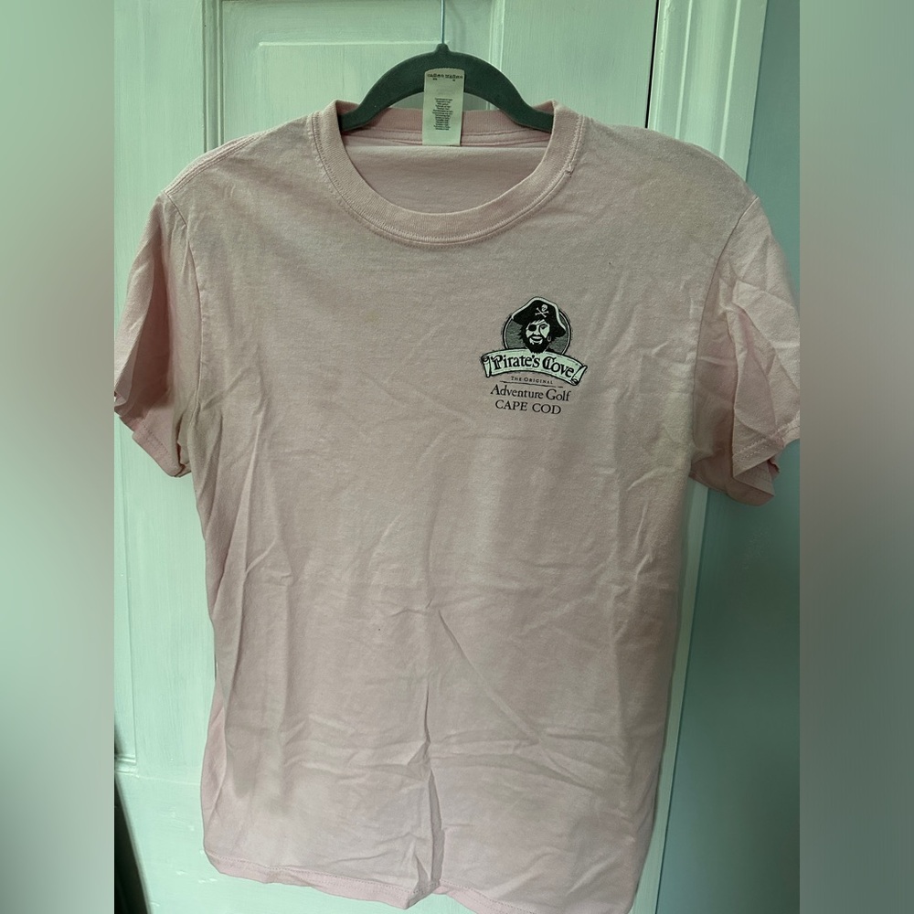 wrinkled from being folded; limited edition pirates cove adventure minigolf tee